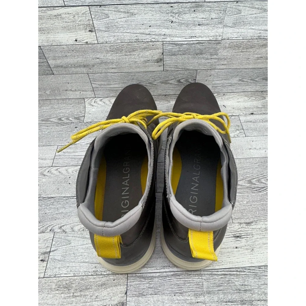 Cole Haan OriginalGrand Mens Brown Leather Chukka Boots Yellow Laces C23426‎ 11M